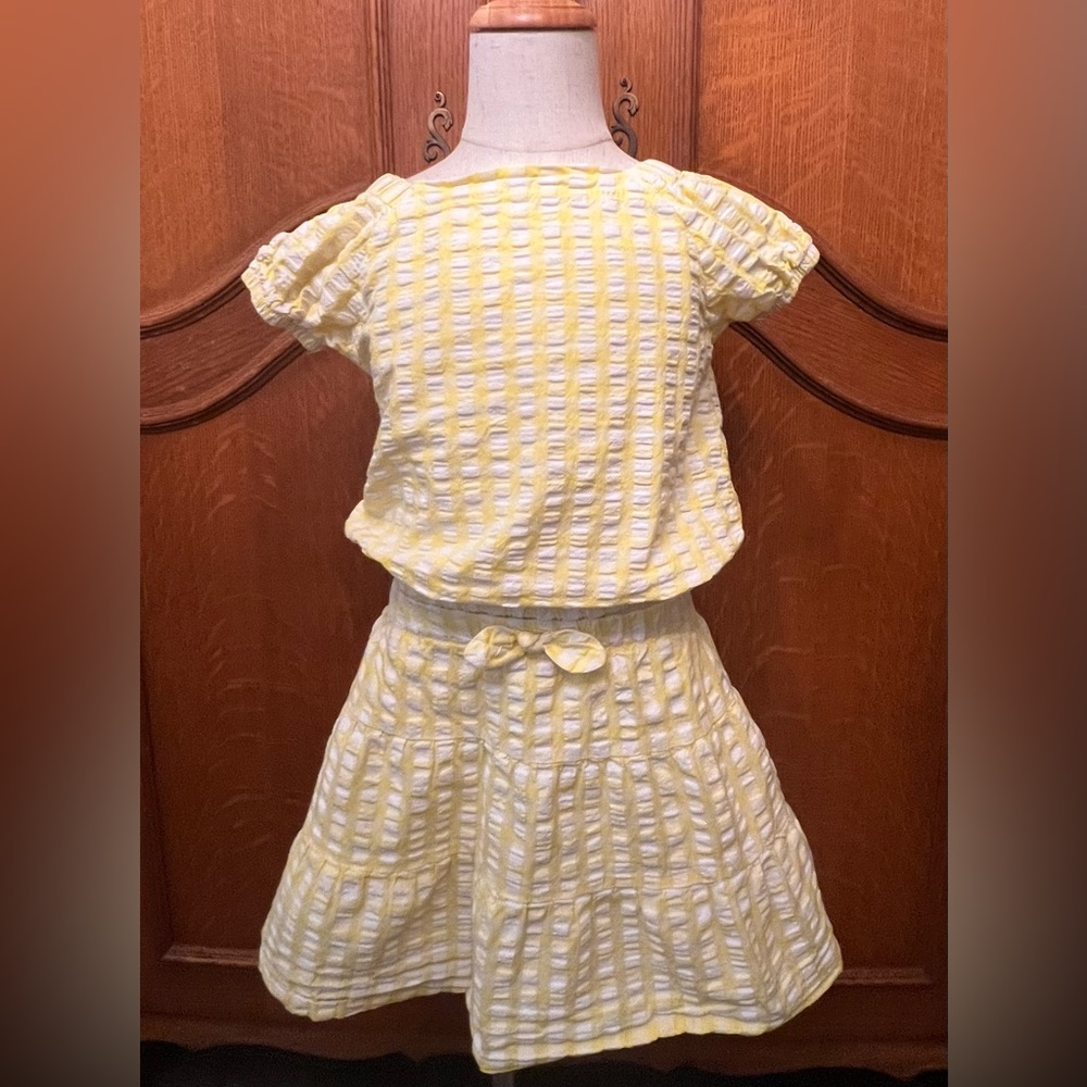 ☀️Yellow and White Gingham Set☀️